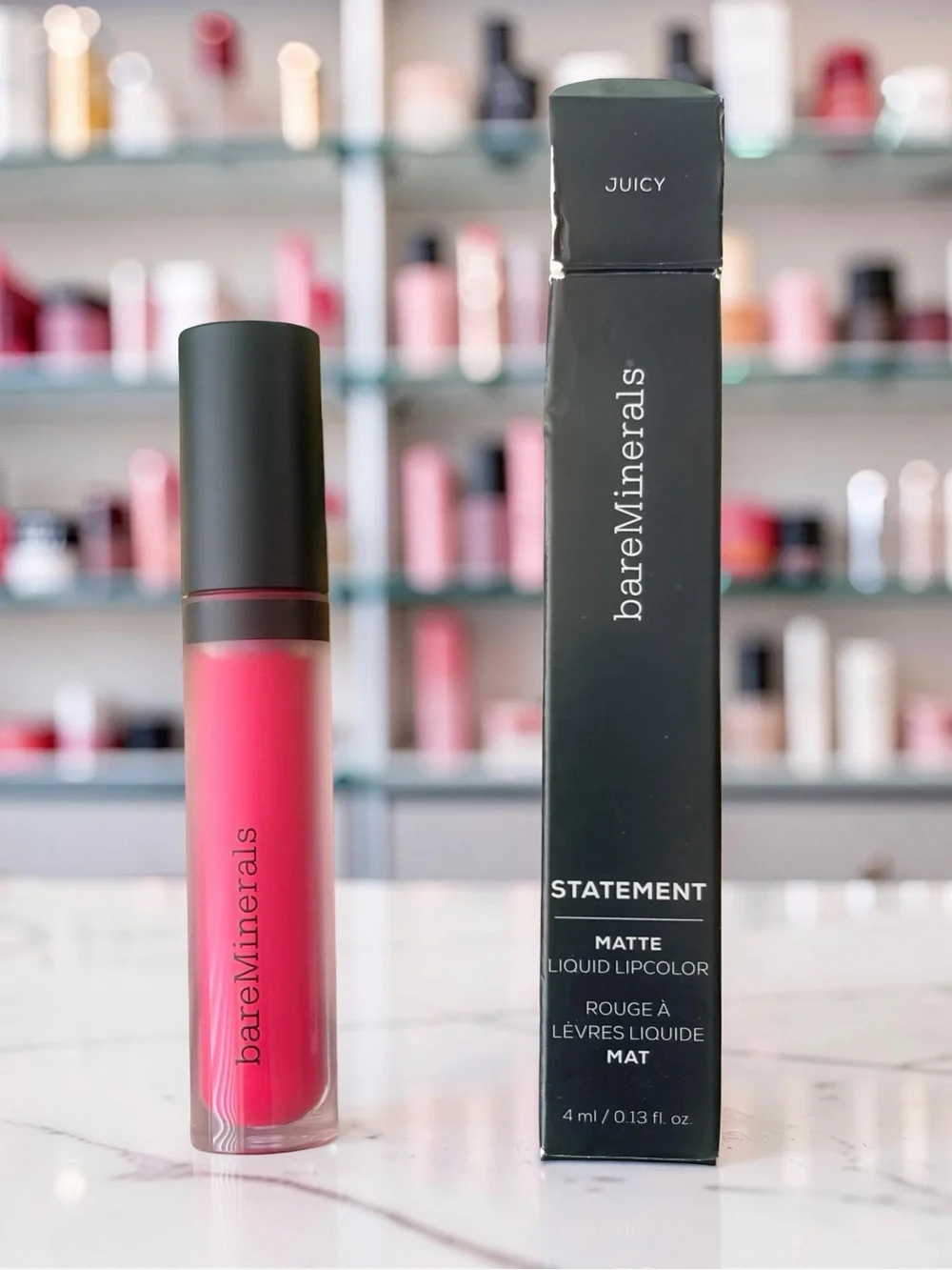 bareMinerals Statement Matte Liquid Lipcolor — Juicy Pink * Holiday Magic*